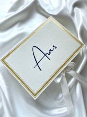 Mukavva Kurdeleli Dekoratif Çikolata Kutusu