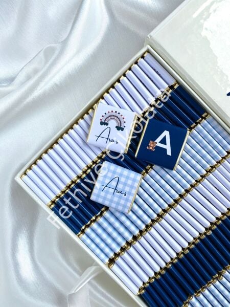 Mukavva Kurdeleli Dekoratif Çikolata Kutusu