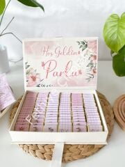 Mukavva Kurdeleli Dekoratif Çikolata Kutusu