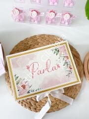 Mukavva Kurdeleli Dekoratif Çikolata Kutusu