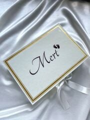 Mukavva Kurdeleli Dekoratif Çikolata Kutusu