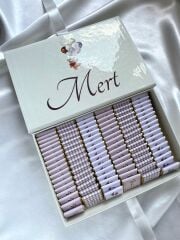 Mukavva Kurdeleli Dekoratif Çikolata Kutusu