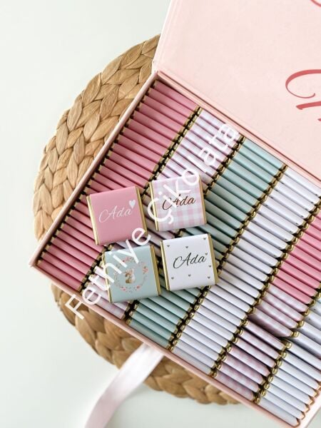 Mukavva Kurdeleli Dekoratif Çikolata Kutusu