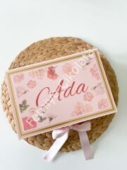 Mukavva Kurdeleli Dekoratif Çikolata Kutusu