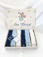 Mukavva Kurdeleli Dekoratif Çikolata Kutusu