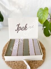 Mukavva Kurdeleli Dekoratif Çikolata Kutusu