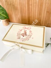 Mukavva Kurdeleli Dekoratif Çikolata Kutusu