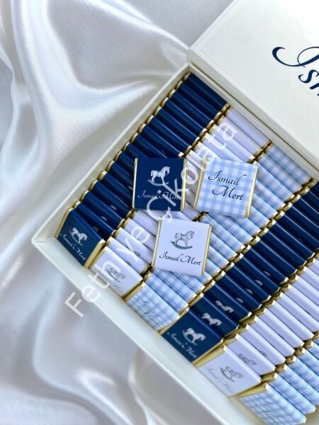 Mukavva Kurdeleli Dekoratif Çikolata Kutusu