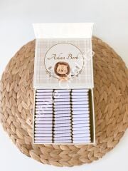 Erkek Bebek Mıknatıslı Kare Kutu