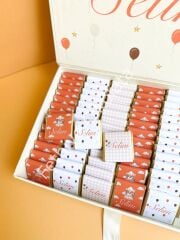 Mukavva Kurdeleli Dekoratif Çikolata Kutusu