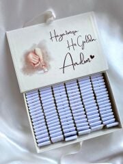 Mukavva Kurdeleli Dekoratif Çikolata Kutusu