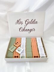 Mukavva Kurdeleli Dekoratif Çikolata Kutusu