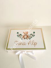 Mukavva Kurdeleli Dekoratif Çikolata Kutusu