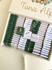 Mukavva Kurdeleli Dekoratif Çikolata Kutusu