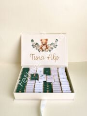 Mukavva Kurdeleli Dekoratif Çikolata Kutusu