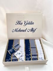 Mukavva Kurdeleli Dekoratif Çikolata Kutusu