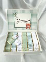 Mukavva Kurdeleli Dekoratif Çikolata Kutusu