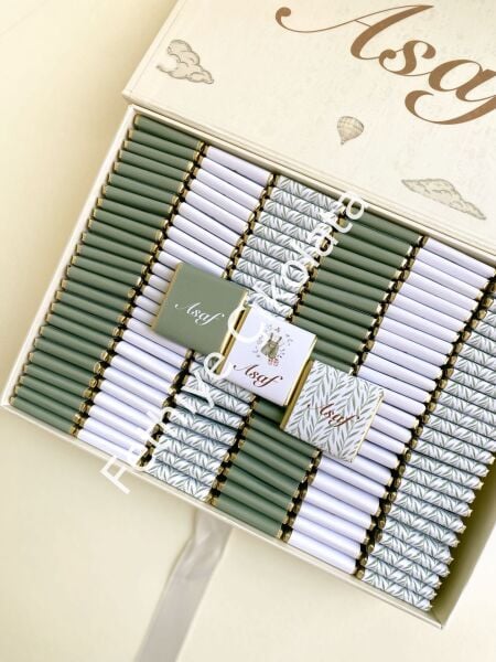 Mukavva Kurdeleli Dekoratif Çikolata Kutusu