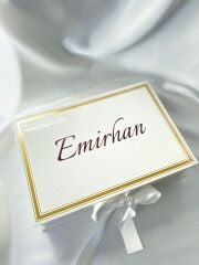 Mukavva Kurdeleli Dekoratif Çikolata Kutusu