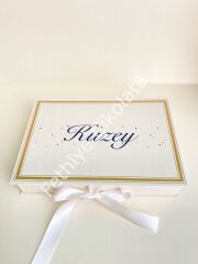 Mukavva Kurdeleli Dekoratif Çikolata Kutusu