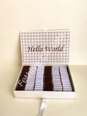 Mukavva Kurdeleli Dekoratif Çikolata Kutusu