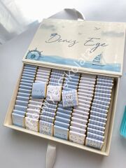 Mukavva Kurdeleli Dekoratif Çikolata Kutusu