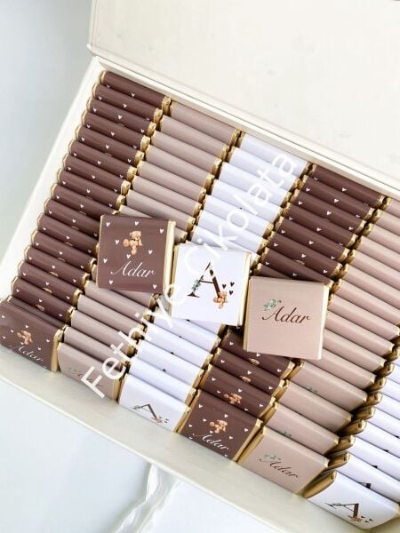 Mukavva Kurdeleli Dekoratif Çikolata Kutusu