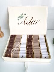 Mukavva Kurdeleli Dekoratif Çikolata Kutusu