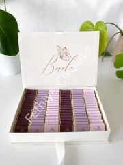 Mukavva Kurdeleli Dekoratif Çikolata Kutusu