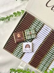 Mukavva Kurdeleli Dekoratif Çikolata Kutusu