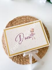 Mukavva Kurdeleli Dekoratif Çikolata Kutusu