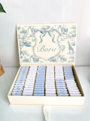 Mukavva Kurdeleli Dekoratif Çikolata Kutusu