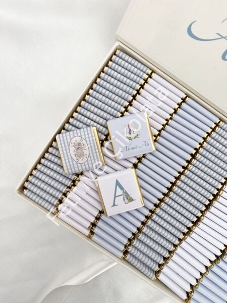 Mukavva Kurdeleli Dekoratif Çikolata Kutusu