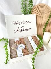 Mukavva Kurdeleli Dekoratif Çikolata Kutusu