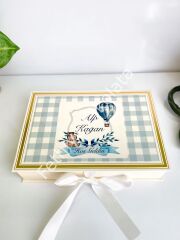 Mukavva Kurdeleli Dekoratif Çikolata Kutusu