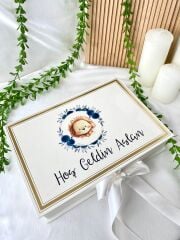 Mukavva Kurdeleli Dekoratif Çikolata Kutusu