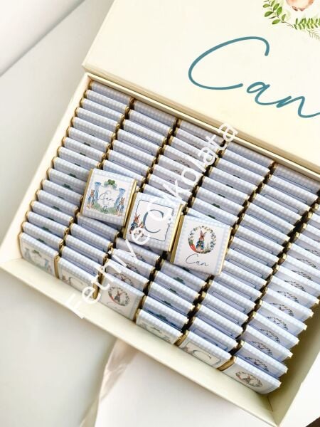 Mukavva Kurdeleli Dekoratif Çikolata Kutusu