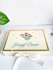 Mukavva Kurdeleli Dekoratif Çikolata Kutusu