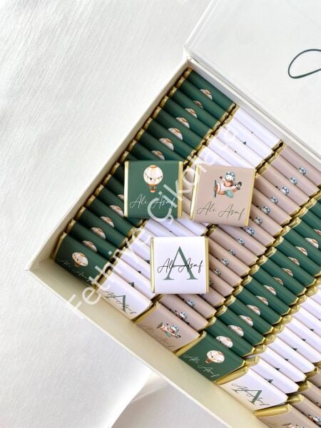 Mukavva Kurdeleli Dekoratif Çikolata Kutusu