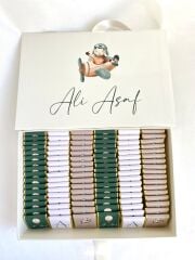 Mukavva Kurdeleli Dekoratif Çikolata Kutusu