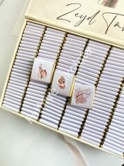 Mukavva Kurdeleli Dekoratif Çikolata Kutusu