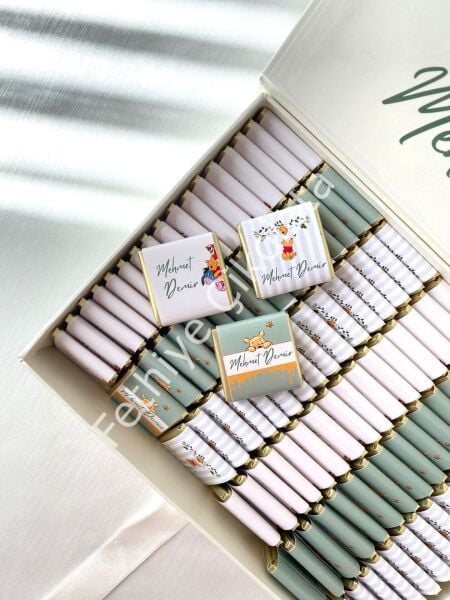 Mukavva Kurdeleli Dekoratif Çikolata Kutusu