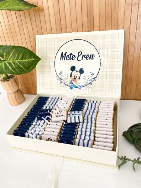 Mukavva Kurdeleli Dekoratif Çikolata Kutusu