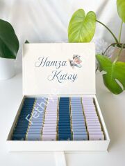 Mukavva Kurdeleli Dekoratif Çikolata Kutusu