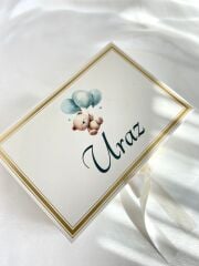 Mukavva Kurdeleli Dekoratif Çikolata Kutusu