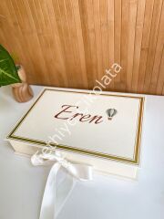 Mukavva Kurdeleli Dekoratif Çikolata Kutusu