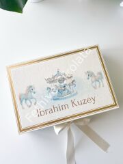 Mukavva Kurdeleli Dekoratif Çikolata Kutusu