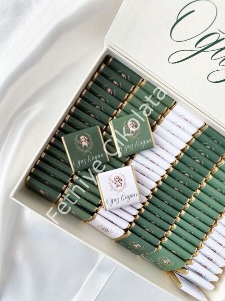 Mukavva Kurdeleli Dekoratif Çikolata Kutusu