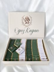 Mukavva Kurdeleli Dekoratif Çikolata Kutusu