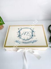 Mukavva Kurdeleli Dekoratif Çikolata Kutusu